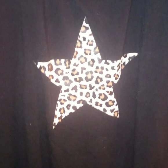 Azura Exchange Black Leopard Star Racerback Tank Top M - Picture 8 of 9
